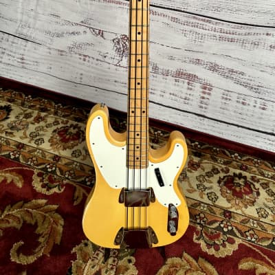 1971 Fender Oly White Telecaster Bass With Donald Duck Dunn "C" Style Profile Maple Neck One Owner W/O/H/S/C Neck image 11