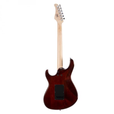 Cort G280 Select Flame Top, Trans Black, Rosewood Fingerboard, Voiced Tone VTH-77 Humbucker image 5