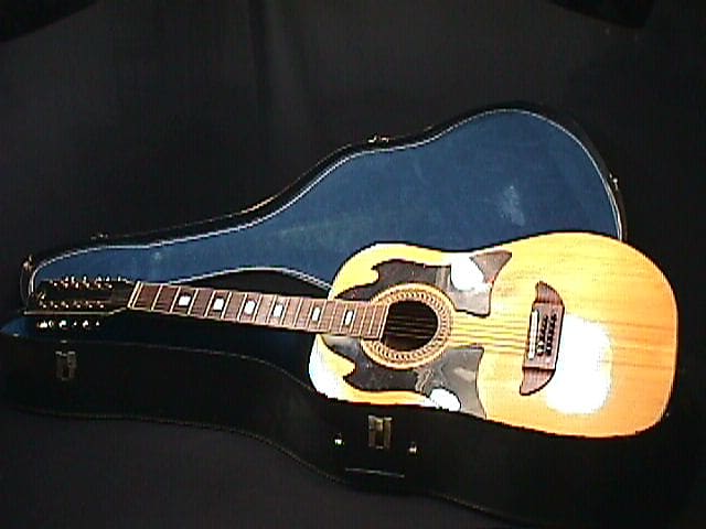 A Vintage Kay 12 String Acoustic Guitar in a Case  2 G image 1