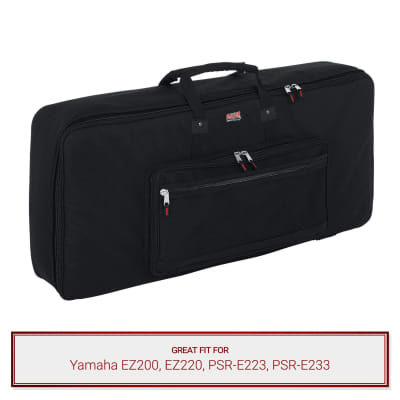 Gator Cases Keyboard Gig Bag fits Yamaha EZ200, EZ220, PSR-E223, PSR-E233