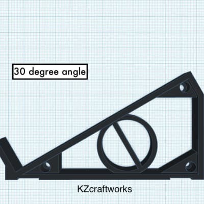 30º Stand for Eventide H9 & H9 MAX Harmonizer - Guitar Effects - WHITE - by KZcraftworks - USA image 3