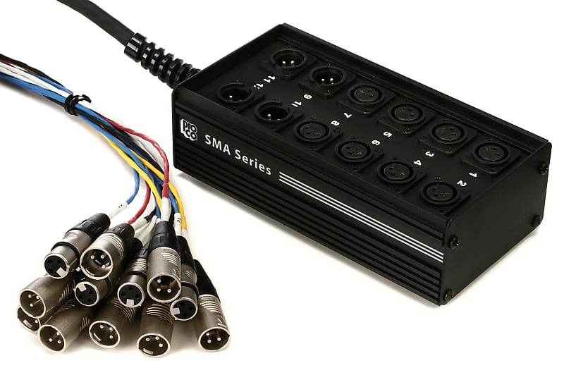 Pro Co SMA0804FBX-25 SMA Series 8x4 Stage Snake with XLR Returns - 25 foot image 1