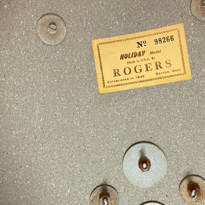 Rogers Headliner Outfit 20x14" / 14x14" / 12x8" Drumset 1960s Champagne Sparkle image 8