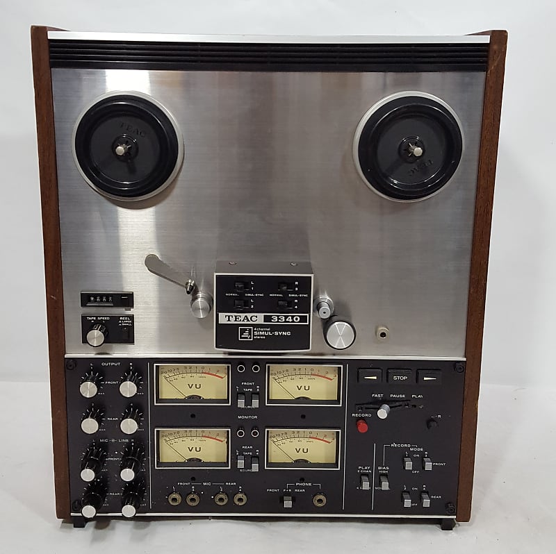Teac Reel to reel tape Recorder A3340- HOW TO 4 TRACK Multitrack 