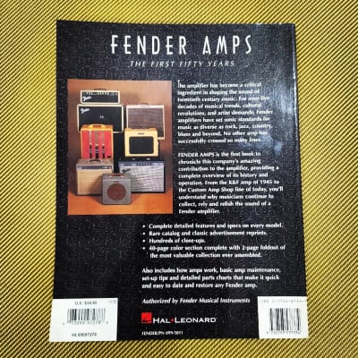 最終値下げ FENDER　AMPS　THE　FIRST　FIFTY　洋書 Hal Leonard Corporation Fender amps the first fifty years 1995