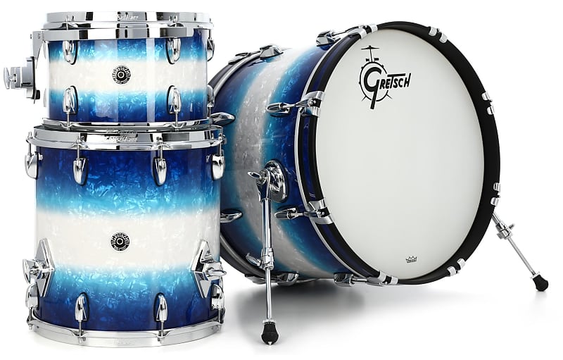 Gretsch Drums Brooklyn GB-E403 3-piece Shell Pack - Blue Burst Pearl image 1