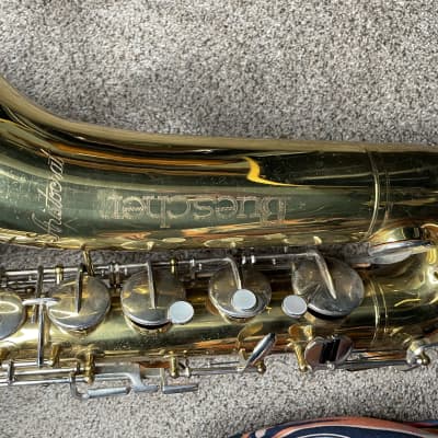 buescher aristocrat tenor saxophone s-40 1950s-1960s - brass - plays well image 14