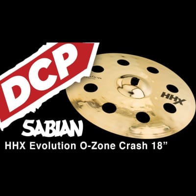 Sabian HHX Evolution O-Zone Crash Cymbal 18" Brilliant image 2