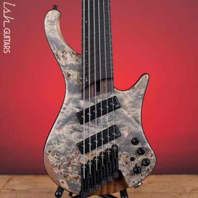 Ibanez EHB1506MS Multi-Scale 6-String Bass Black Ice Flat Demo image 1