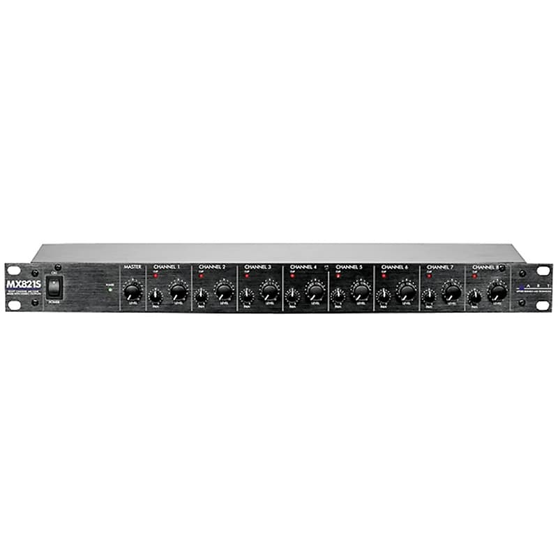 ART MX821s Eight Channel Mic/Line Rack Mixer with Stereo Outputs image 1