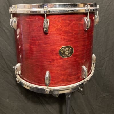 Gretsch USA - 15x12" , Stop Sign Badge 1970's - Red Rosewood image 1