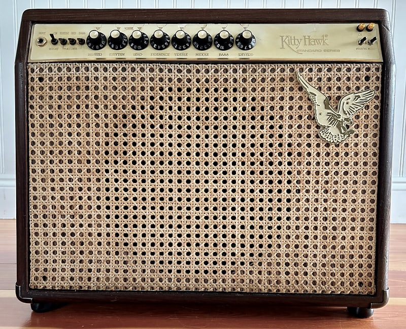 Kitty Hawk Standard, Limited White, 1981, Wenge Cab, Reverb, 50W, includes original wooden FS 1981 image 1