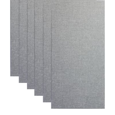 Primacoustic Broadway 2" Broadband Absorber Acoustic Wall Panel 6-pack - Grey w/ Square Edge image 1