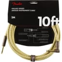 Fender Deluxe Instrument Cable, Angled/Straight, 3m/10ft, Tweed
