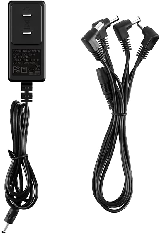DC 9V Guitar Pedal Power Supply (800mA 1A) AC Wall Charger Reverb