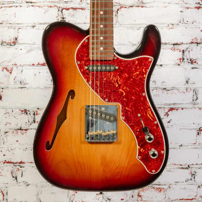 G&L ASAT Classic Thinline Electric Guitar, Sunburst w/ Bag x9245 (USED) for sale