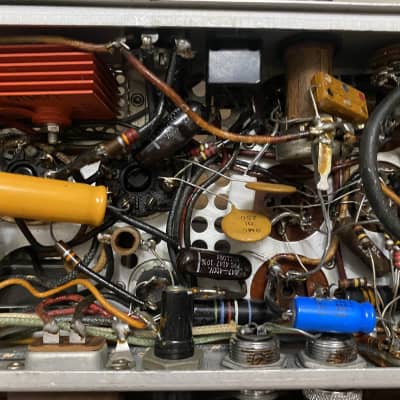 Bell and howell Film O’ Sound tubes glowing easy for amp conversion project. image 10