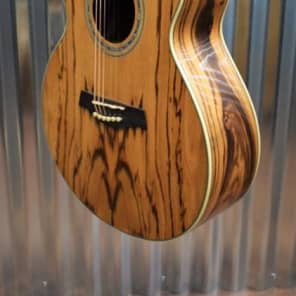 Ibanez EW20ZWENT Exotic Wood Series Zebrawood Acoustic Electric Guitar image 5