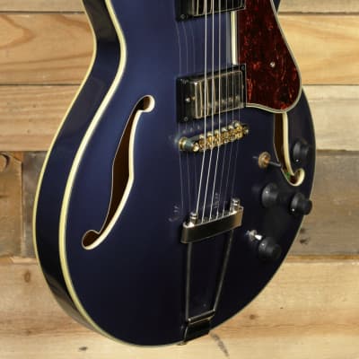 Ibanez Artcore Expressionist AMH90 Hollowbody Guitar Prussian Blue  Metallic for sale