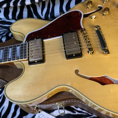 BRAND NEW! 2024 Gibson Custom Shop 1959 ES-355 Reissue - VOS Vintage Natural Finish - Authorized Dealer - 8.1lbs - G02414 image 7