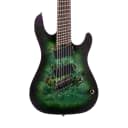 Cort KX507 7-String Multi-Scale Electric Guitar in Stardust Green