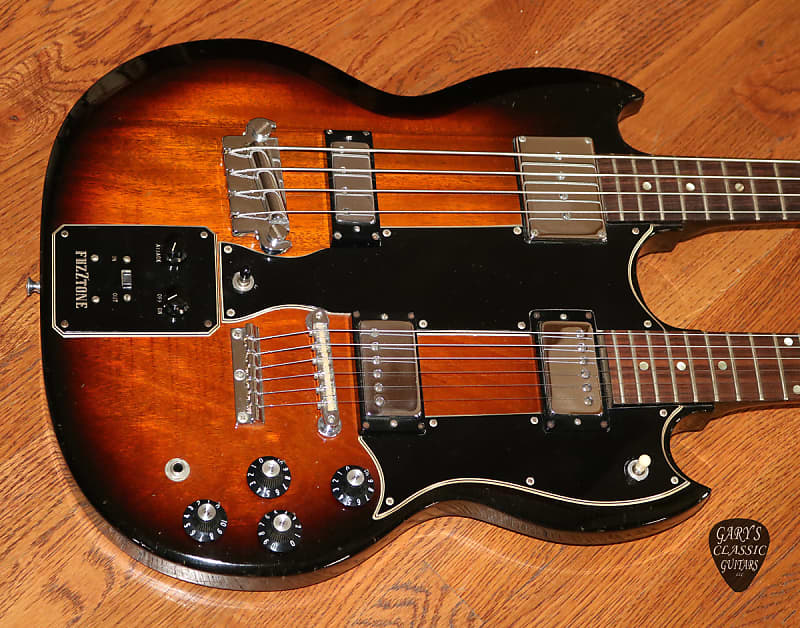 1968 Gibson EBS-1250 Double neck guitar Rare with Fuzztone image 1