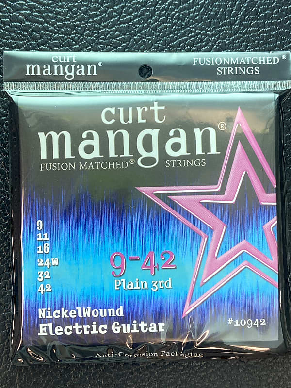 Curt Mangan 10942 Fusion Matched Nickel Wound Electric Guitar Strings (09-42) 2010s Standard image 1