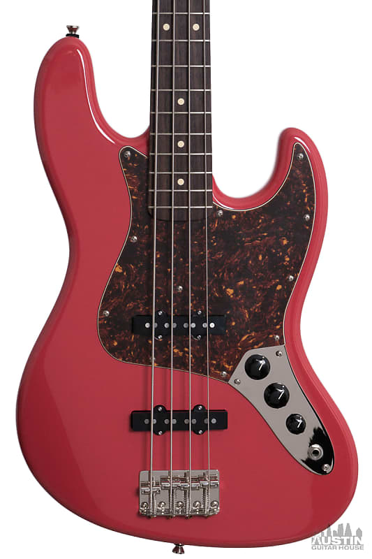 K-Line Junction Bass Fiesta Red w/Matching Headstock image 1