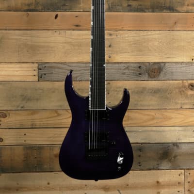 ESP LTD Brian Head Welch Signature SH-7 EverTune Electric Guitar See Thru Purple w/ Case image 4
