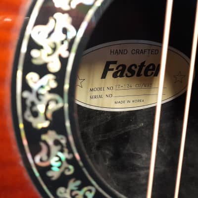 Faster  FT-124 CU/WRS Ovation style Guitar image 10