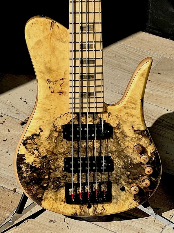 JCR Custom SC-5 5-string Bass 2021 - a killer boutique 5-string made in Spain with fabulous Spalted Maple ! image 1