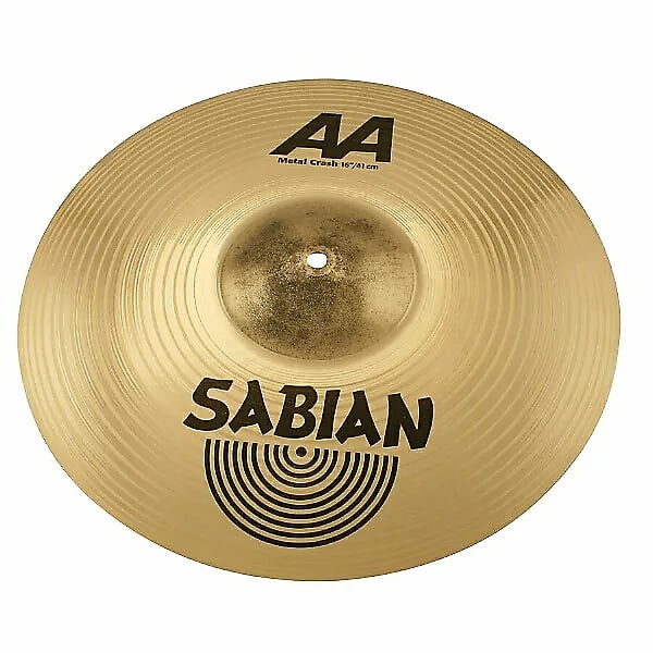 Sabian 16" AA Metal Crash Cymbal 2012 - 2018 image 1