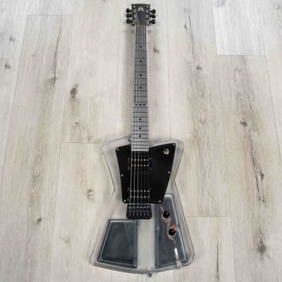 Aluminati Orion Guitar, 3D Milled Body, Seymour Duncan JB & Jazz, Clear Lucite image 3