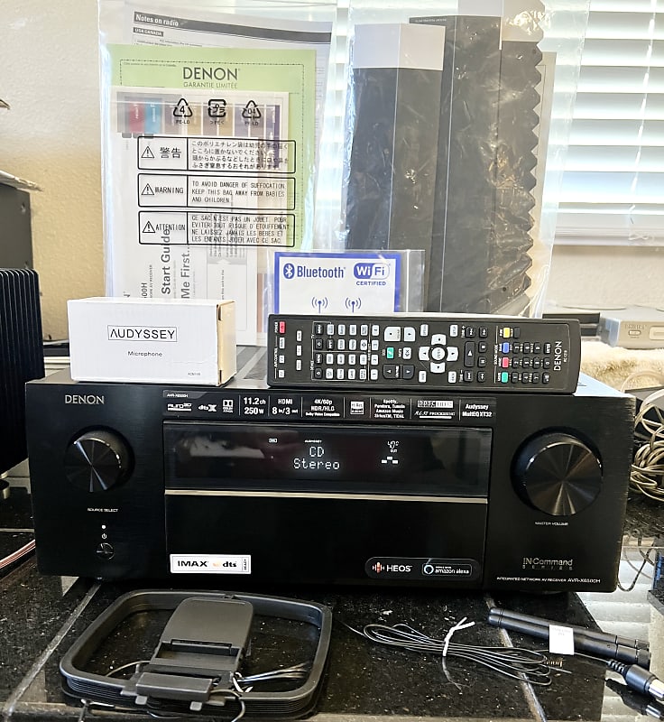 Denon AVR-X6500H 11.2-Channel AV Receiver W/ Remote Audyssey | Reverb