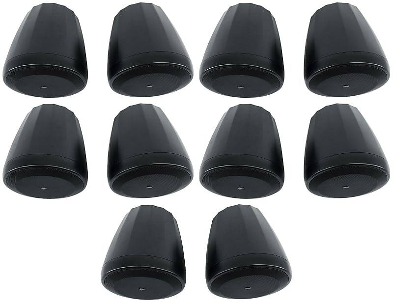 10) JBL Control 67 P/T 6.5&quot; Commercial 70v Black Hanging Pendant Speakers C67P/T  			