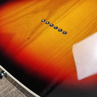 MyDream Stratocaster Custom Built - Sunburst Thinline Charlie Christian Freeway image 7