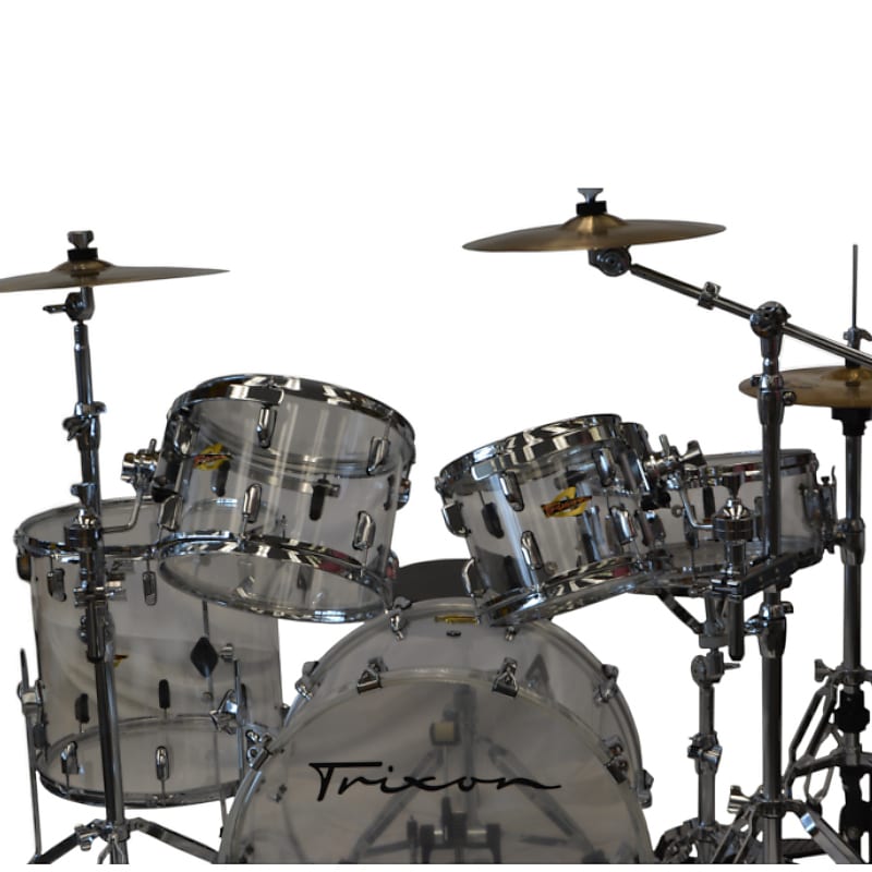 Trixon 5pc Transparent Drum Set Acrylic | Reverb