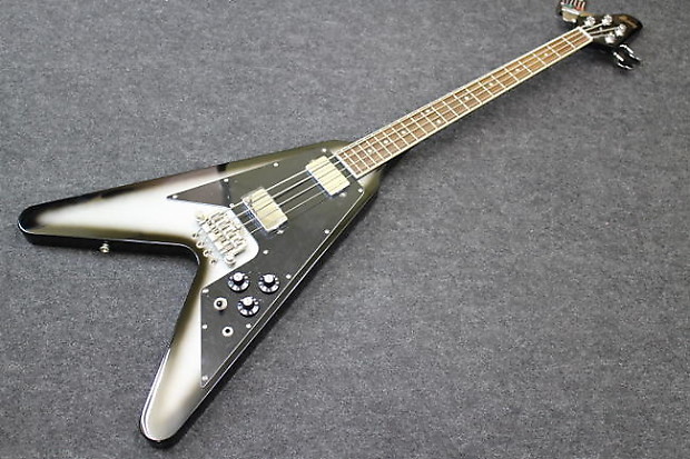 ☆Japan Vintage BURNY フライング BVB / 希少ベース BURNY Fernandes FVB-65 SLS Flying V bass FREE SHIPPING from