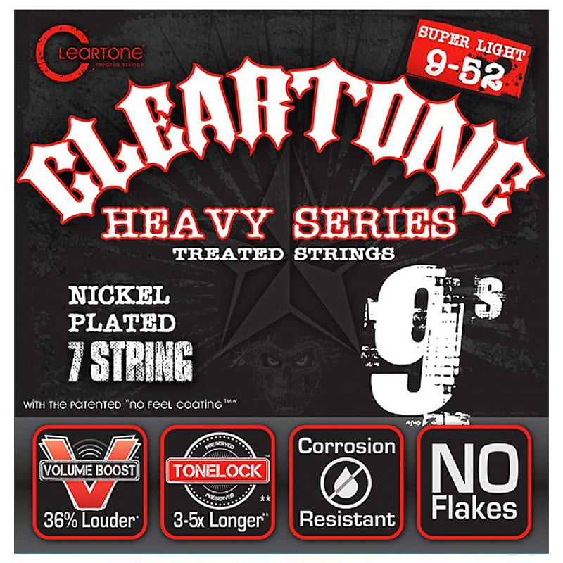 Cleartone 9409-7 Monster Heavy 7-String Electric Guitar Strings Super Light 9-52 image 1