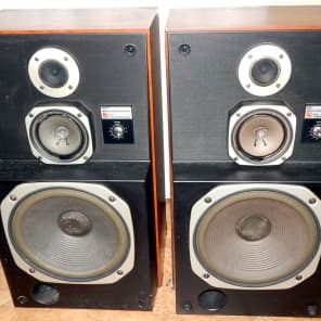 mcs panasonic technics 683-8320 time aligned 3 way vintage speakers image 1
