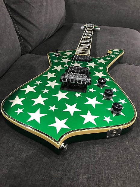 Ibanez Iceman ICJ100WZ 1996 Galactic Green Reverb