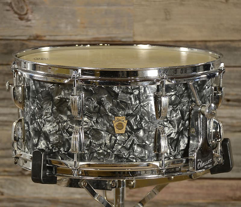 Ludwig No. 902 Symphonic Model 6.5x14" 16-Lug Snare Drum with P-87 Strainer 1960 - 1968 image 5
