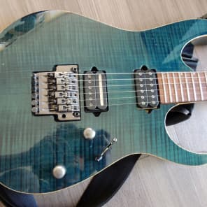 Ibanez Prestige RG 3120 2000 Flamed Blue (Dimarzio John