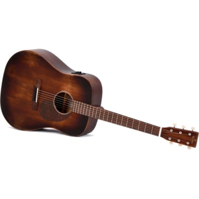 Sigma Guitars DM-15E Aged Distressed Satin Electro-Acoustic Guitar image 3