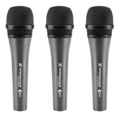 Sennheiser E835 Handheld Dynamic Microphone (3 Pack)