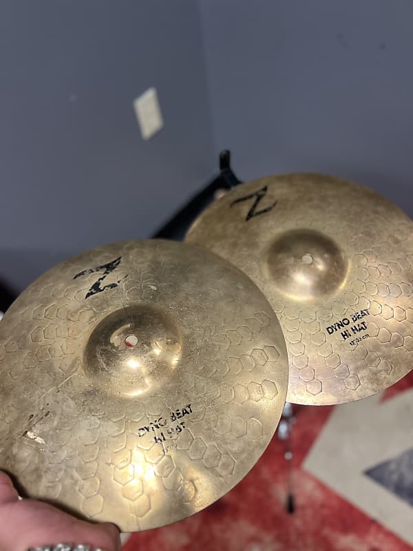 Zildjian 13” Z DYNO BEAT HI HATS 1980's | Reverb