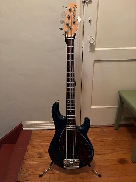 Ernie Ball Music Man 5 String Bass Sting Ray 5 1997 - Translucent Teall image 1