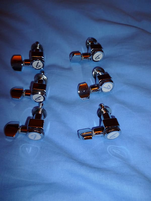 Fender locking tuners "staggered" 6R inline Reverb