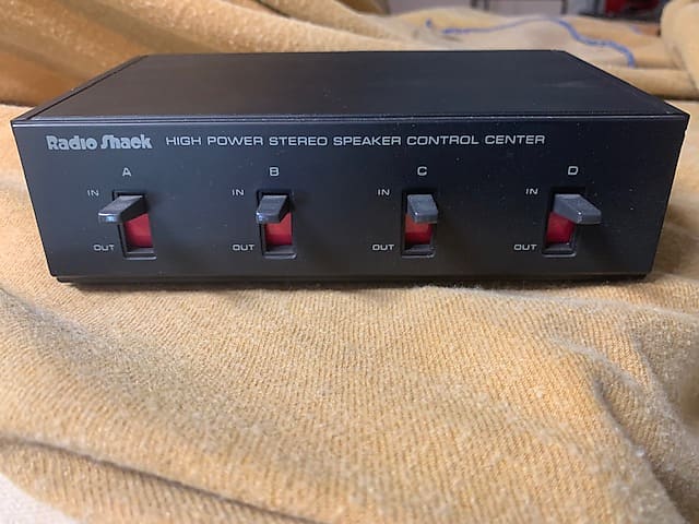 Radio shack high power speaker store control center