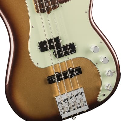Fender American Ultra Precision Bass Rosewood Fingerboard Mocha Burst image 4